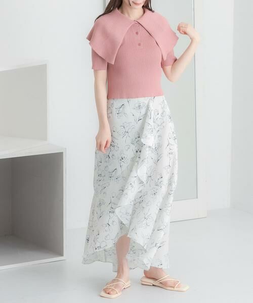 SENSE OF PLACE by URBAN RESEARCH / センスオブプレイス バイ アーバンリサーチ スカート | フラワープリントフリルスカート | 詳細15