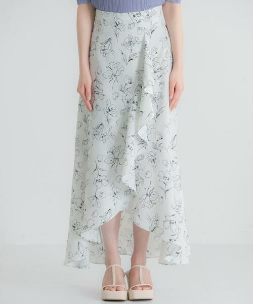 SENSE OF PLACE by URBAN RESEARCH / センスオブプレイス バイ アーバンリサーチ スカート | フラワープリントフリルスカート | 詳細17