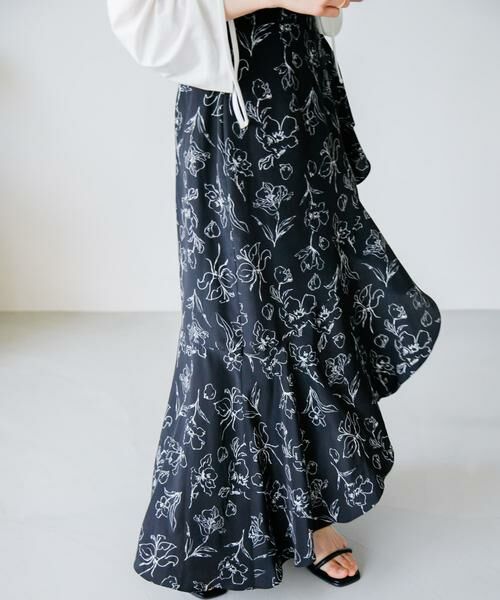 SENSE OF PLACE by URBAN RESEARCH / センスオブプレイス バイ アーバンリサーチ スカート | フラワープリントフリルスカート | 詳細23