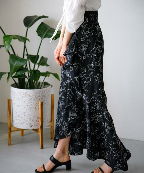 SENSE OF PLACE by URBAN RESEARCH / センスオブプレイス バイ アーバンリサーチ スカート | フラワープリントフリルスカート | 詳細24