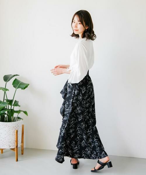 SENSE OF PLACE by URBAN RESEARCH / センスオブプレイス バイ アーバンリサーチ スカート | フラワープリントフリルスカート | 詳細27