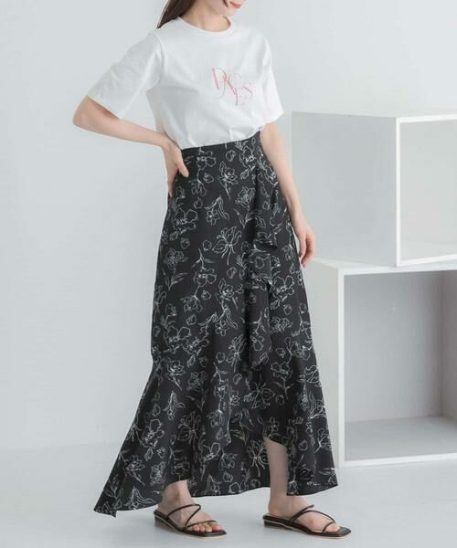 SENSE OF PLACE by URBAN RESEARCH / センスオブプレイス バイ アーバンリサーチ スカート | フラワープリントフリルスカート | 詳細28