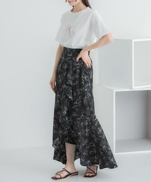 SENSE OF PLACE by URBAN RESEARCH / センスオブプレイス バイ アーバンリサーチ スカート | フラワープリントフリルスカート | 詳細30