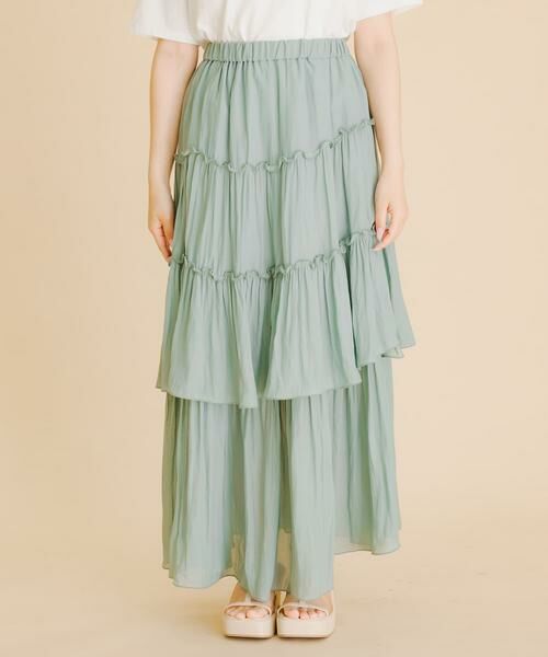 SENSE OF PLACE by URBAN RESEARCH / センスオブプレイス バイ アーバンリサーチ スカート | ランダムティアードロングスカート | 詳細7