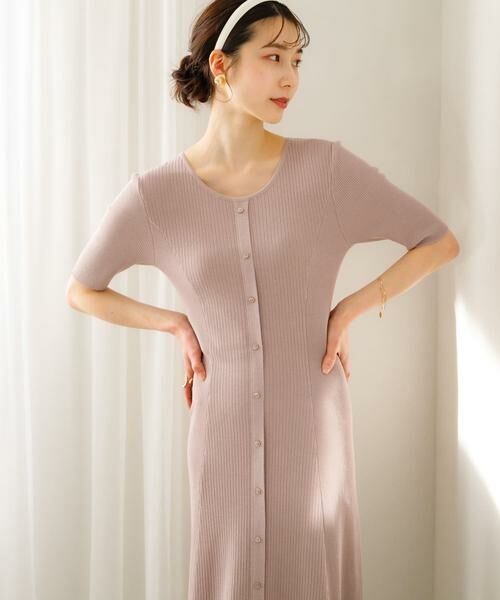 SENSE OF PLACE by URBAN RESEARCH / センスオブプレイス バイ アーバンリサーチ ワンピース | リブデザインニットワンピース | 詳細1