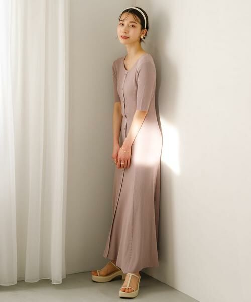 SENSE OF PLACE by URBAN RESEARCH / センスオブプレイス バイ アーバンリサーチ ワンピース | リブデザインニットワンピース | 詳細6