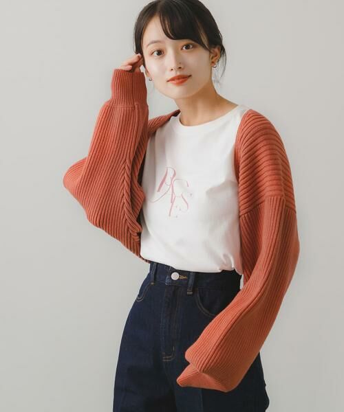 SENSE OF PLACE by URBAN RESEARCH / センスオブプレイス バイ アーバンリサーチ ニット・セーター | リブニットボレロ | 詳細3