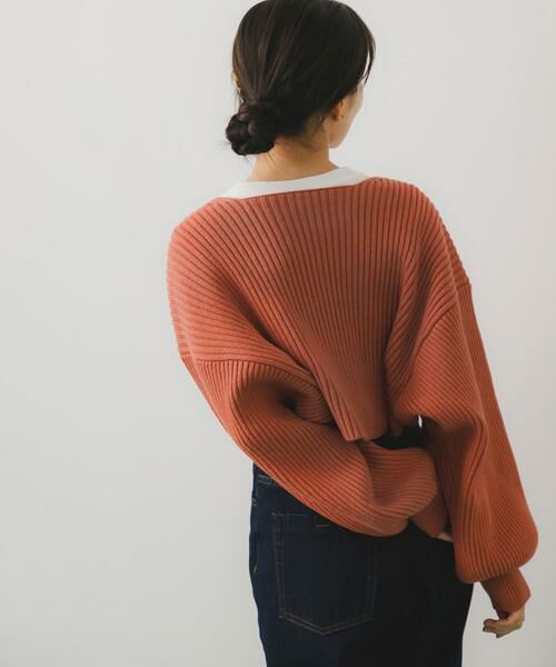 SENSE OF PLACE by URBAN RESEARCH / センスオブプレイス バイ アーバンリサーチ ニット・セーター | リブニットボレロ | 詳細7