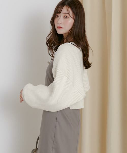 SENSE OF PLACE by URBAN RESEARCH / センスオブプレイス バイ アーバンリサーチ ニット・セーター | リブニットボレロ | 詳細22