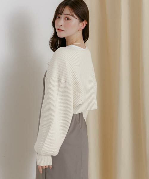 SENSE OF PLACE by URBAN RESEARCH / センスオブプレイス バイ アーバンリサーチ ニット・セーター | リブニットボレロ | 詳細23