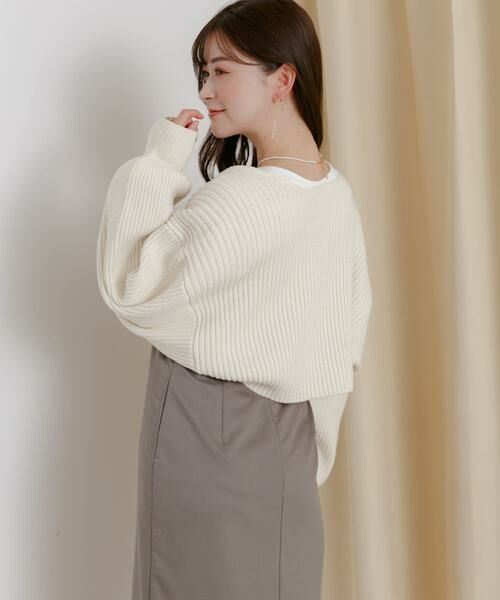 SENSE OF PLACE by URBAN RESEARCH / センスオブプレイス バイ アーバンリサーチ ニット・セーター | リブニットボレロ | 詳細24