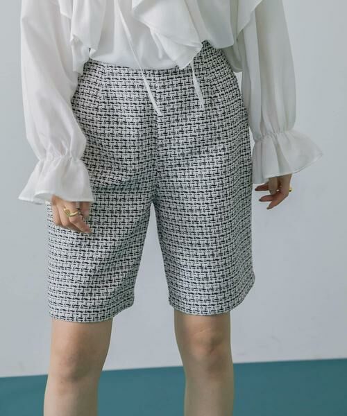 SENSE OF PLACE by URBAN RESEARCH / センスオブプレイス バイ アーバンリサーチ ショート・ハーフ・半端丈パンツ | ツィードバミューダパンツ | 詳細1