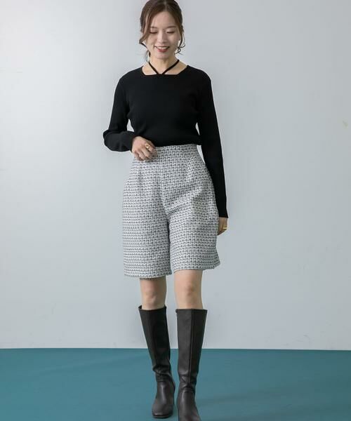 SENSE OF PLACE by URBAN RESEARCH / センスオブプレイス バイ アーバンリサーチ ショート・ハーフ・半端丈パンツ | ツィードバミューダパンツ | 詳細5