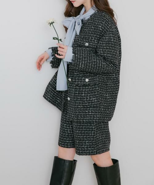 SENSE OF PLACE by URBAN RESEARCH / センスオブプレイス バイ アーバンリサーチ ショート・ハーフ・半端丈パンツ | ツィードバミューダパンツ | 詳細19