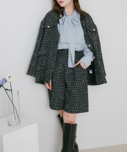 SENSE OF PLACE by URBAN RESEARCH / センスオブプレイス バイ アーバンリサーチ ショート・ハーフ・半端丈パンツ | ツィードバミューダパンツ | 詳細21