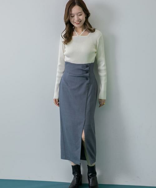 SENSE OF PLACE by URBAN RESEARCH / センスオブプレイス バイ アーバンリサーチ スカート | ボタンディテールスカート | 詳細15