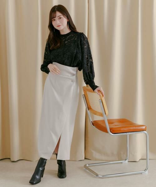 SENSE OF PLACE by URBAN RESEARCH/センスオブプレイス バイ アーバンリサーチ ボタンディテールスカート ライトベージュ S SENSE OF PLACE by URBAN RESEARCH/センスオブプレイス バイ アーバンリサーチ ボタンディテールスカート ライトベージュ S