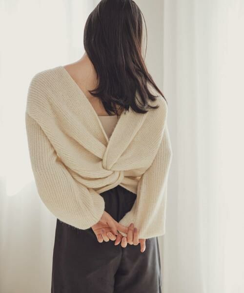 SENSE OF PLACE by URBAN RESEARCH / センスオブプレイス バイ アーバンリサーチ ニット・セーター | 2WAYツイストデザインセーター | 詳細3