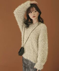 SENSE OF PLACE by URBAN RESEARCH / センスオブプレイス バイ アーバンリサーチ ニット・セーター | Vネックラメフリンジセーター