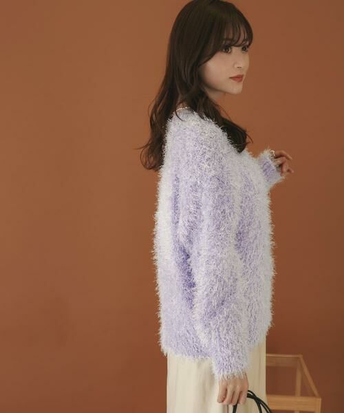 SENSE OF PLACE by URBAN RESEARCH / センスオブプレイス バイ アーバンリサーチ ニット・セーター | Vネックラメフリンジセーター | 詳細2