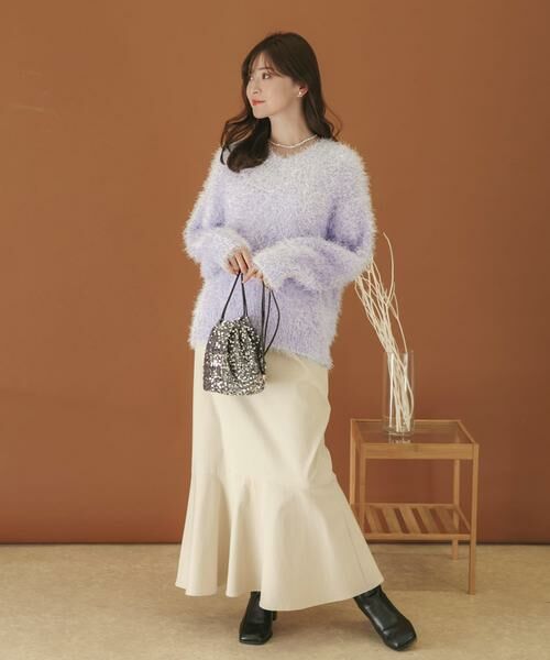 SENSE OF PLACE by URBAN RESEARCH / センスオブプレイス バイ アーバンリサーチ ニット・セーター | Vネックラメフリンジセーター | 詳細5