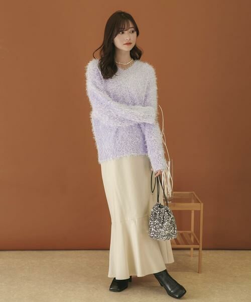 SENSE OF PLACE by URBAN RESEARCH / センスオブプレイス バイ アーバンリサーチ ニット・セーター | Vネックラメフリンジセーター | 詳細6