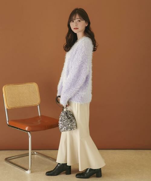 SENSE OF PLACE by URBAN RESEARCH / センスオブプレイス バイ アーバンリサーチ ニット・セーター | Vネックラメフリンジセーター | 詳細8