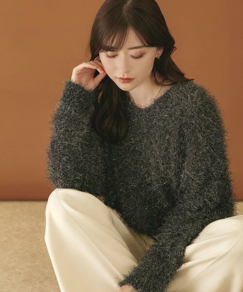 SENSE OF PLACE by URBAN RESEARCH / センスオブプレイス バイ アーバンリサーチ ニット・セーター | Vネックラメフリンジセーター | 詳細20