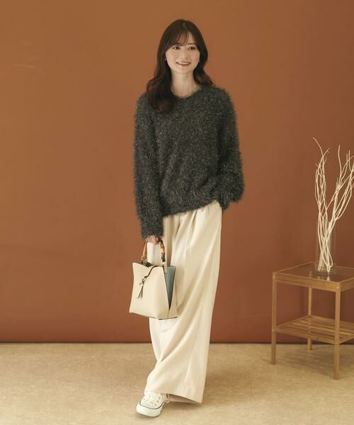 SENSE OF PLACE by URBAN RESEARCH / センスオブプレイス バイ アーバンリサーチ ニット・セーター | Vネックラメフリンジセーター | 詳細30