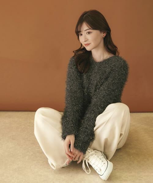 SENSE OF PLACE by URBAN RESEARCH / センスオブプレイス バイ アーバンリサーチ ニット・セーター | Vネックラメフリンジセーター | 詳細21