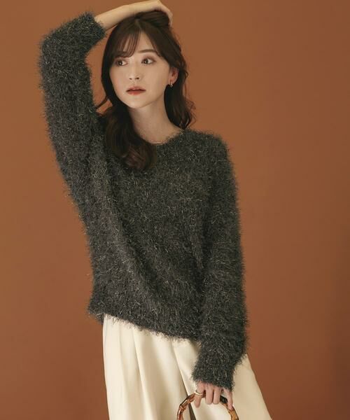 SENSE OF PLACE by URBAN RESEARCH / センスオブプレイス バイ アーバンリサーチ ニット・セーター | Vネックラメフリンジセーター | 詳細27