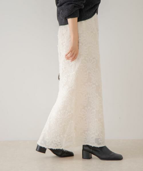 SENSE OF PLACE by URBAN RESEARCH / センスオブプレイス バイ アーバンリサーチ スカート | フラワージャガードストレートスカート | 詳細18