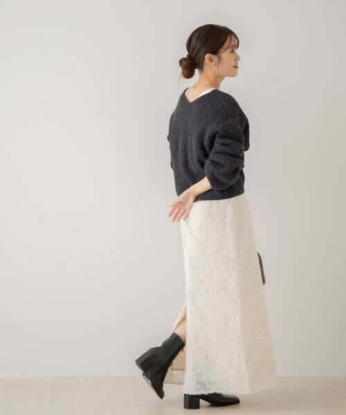 SENSE OF PLACE by URBAN RESEARCH / センスオブプレイス バイ アーバンリサーチ スカート | フラワージャガードストレートスカート | 詳細24