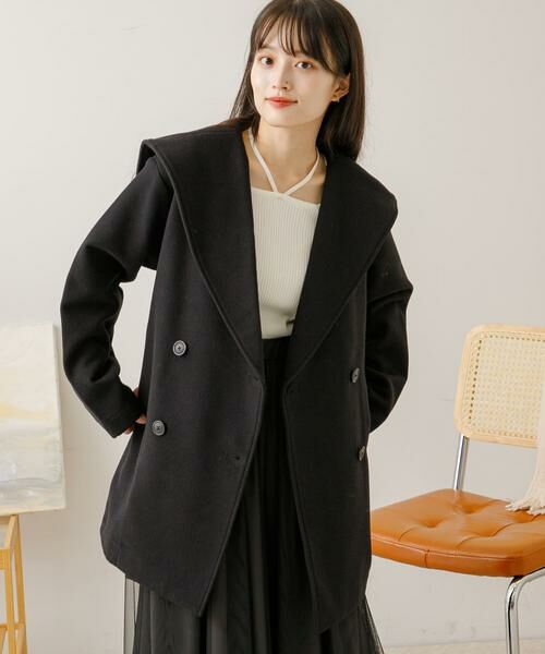 SENSE OF PLACE by URBAN RESEARCH / センスオブプレイス バイ アーバンリサーチ その他アウター | ビッグカラーミディコート | 詳細1