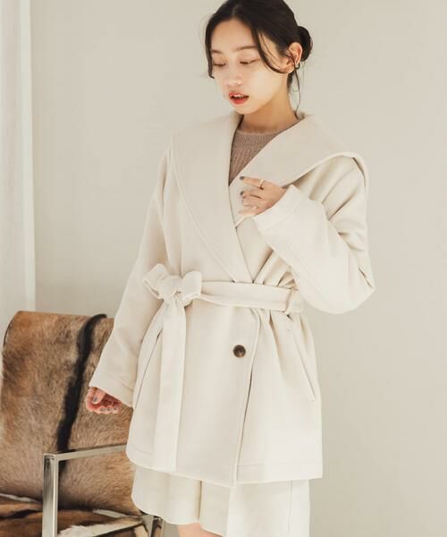 SENSE OF PLACE by URBAN RESEARCH / センスオブプレイス バイ アーバンリサーチ その他アウター | ビッグカラーミディコート | 詳細30