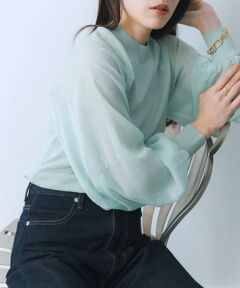 SENSE OF PLACE by URBAN RESEARCH / センスオブプレイス バイ アーバンリサーチ ニット・セーター | シアーボリュームスリーブセーター