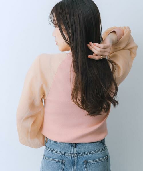 SENSE OF PLACE by URBAN RESEARCH / センスオブプレイス バイ アーバンリサーチ ニット・セーター | シアーボリュームスリーブセーター | 詳細10