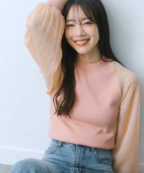 SENSE OF PLACE by URBAN RESEARCH / センスオブプレイス バイ アーバンリサーチ ニット・セーター | シアーボリュームスリーブセーター | 詳細2