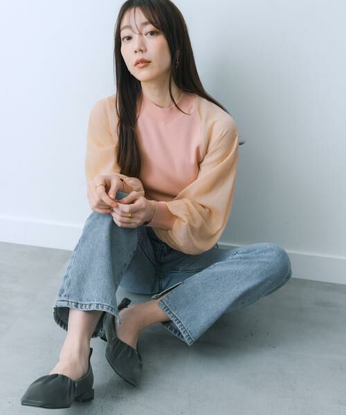 SENSE OF PLACE by URBAN RESEARCH / センスオブプレイス バイ アーバンリサーチ ニット・セーター | シアーボリュームスリーブセーター | 詳細3