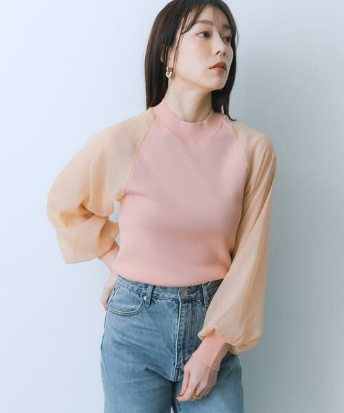 SENSE OF PLACE by URBAN RESEARCH / センスオブプレイス バイ アーバンリサーチ ニット・セーター | シアーボリュームスリーブセーター | 詳細7