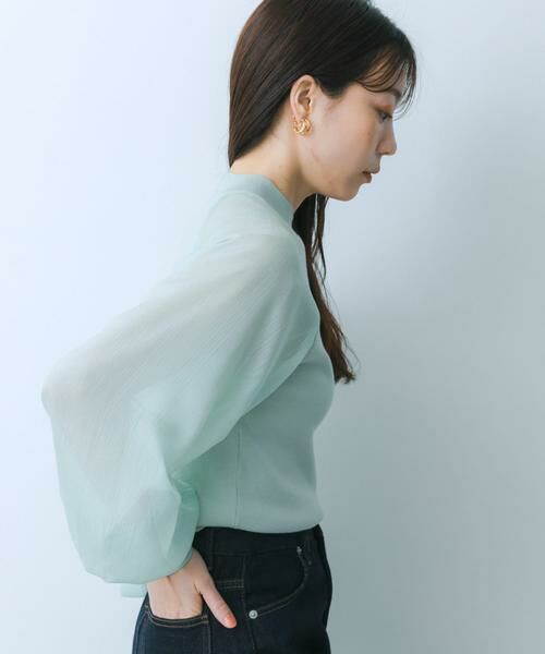 SENSE OF PLACE by URBAN RESEARCH / センスオブプレイス バイ アーバンリサーチ ニット・セーター | シアーボリュームスリーブセーター | 詳細23