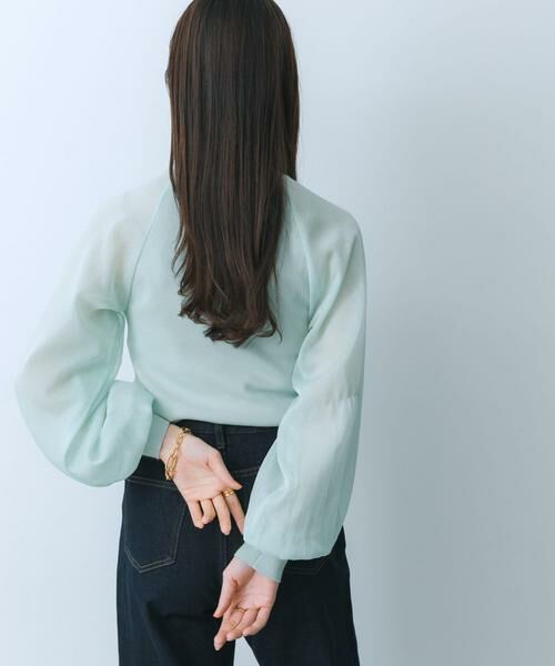 SENSE OF PLACE by URBAN RESEARCH / センスオブプレイス バイ アーバンリサーチ ニット・セーター | シアーボリュームスリーブセーター | 詳細25