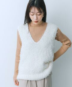 SENSE OF PLACE by URBAN RESEARCH / センスオブプレイス バイ アーバンリサーチ ベスト | チュールテープニットベスト