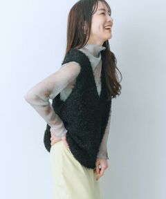 SENSE OF PLACE by URBAN RESEARCH / センスオブプレイス バイ アーバンリサーチ ベスト | チュールテープニットベスト