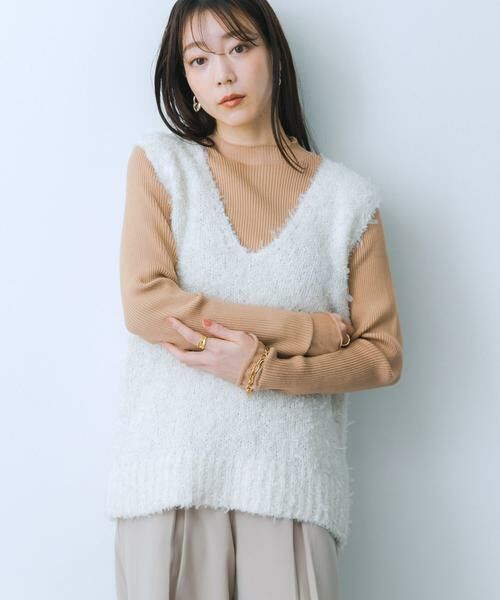 SENSE OF PLACE by URBAN RESEARCH / センスオブプレイス バイ アーバンリサーチ ベスト | チュールテープニットベスト | 詳細2