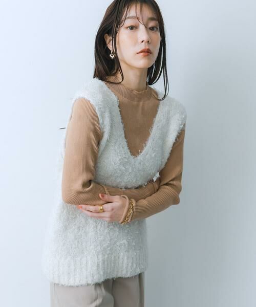 SENSE OF PLACE by URBAN RESEARCH / センスオブプレイス バイ アーバンリサーチ ベスト | チュールテープニットベスト | 詳細3