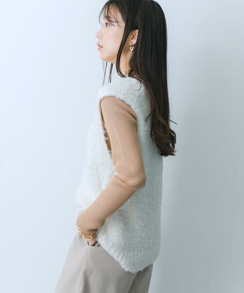 SENSE OF PLACE by URBAN RESEARCH / センスオブプレイス バイ アーバンリサーチ ベスト | チュールテープニットベスト | 詳細5