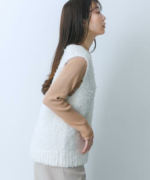 SENSE OF PLACE by URBAN RESEARCH / センスオブプレイス バイ アーバンリサーチ ベスト | チュールテープニットベスト | 詳細6