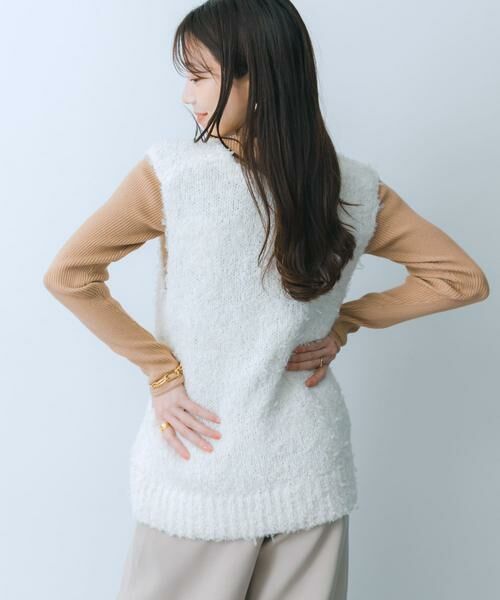 SENSE OF PLACE by URBAN RESEARCH / センスオブプレイス バイ アーバンリサーチ ベスト | チュールテープニットベスト | 詳細7