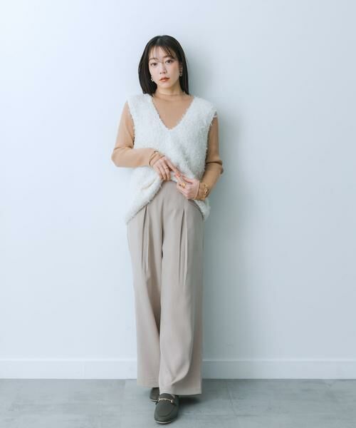 SENSE OF PLACE by URBAN RESEARCH / センスオブプレイス バイ アーバンリサーチ ベスト | チュールテープニットベスト | 詳細8